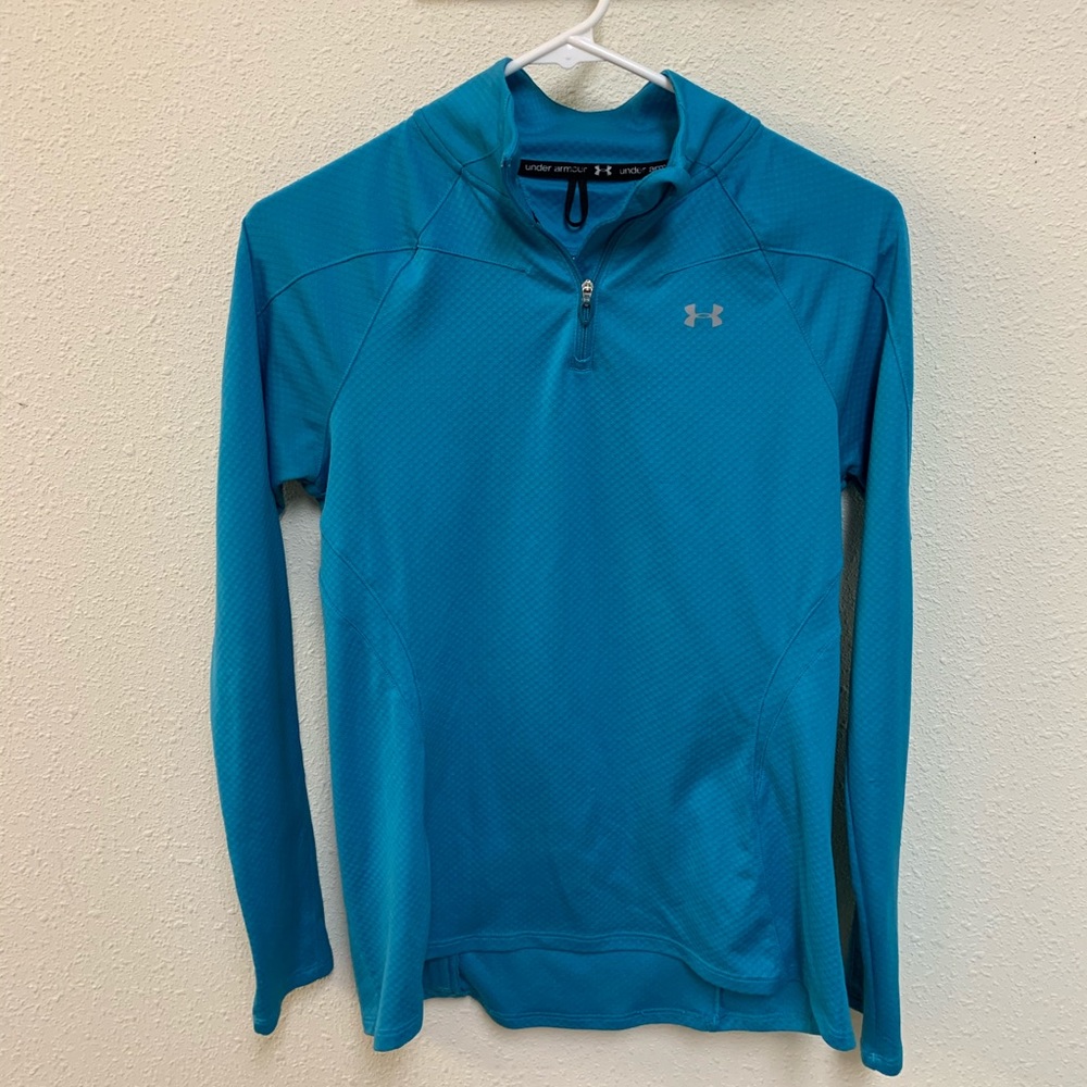 Under Armour heat gear 3/4 zip pull over size sm
